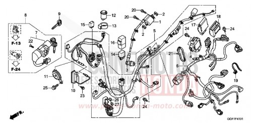 FAISCEAU DES FILS (NSC502WH/T2) NSC50T2F de 2015